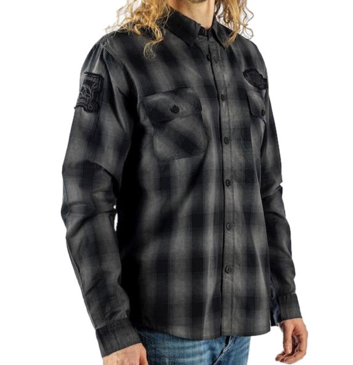 Camicia LETHAL THREAT - MOTOR GEAR DEATH ROW ENGINE WORKS - SPORCO 3XL