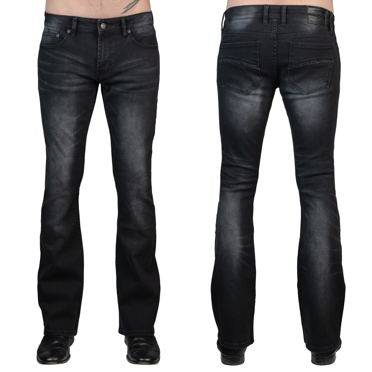 pantaloni (jeans) WORNSTAR - Hellraiser - Annata Nero 28