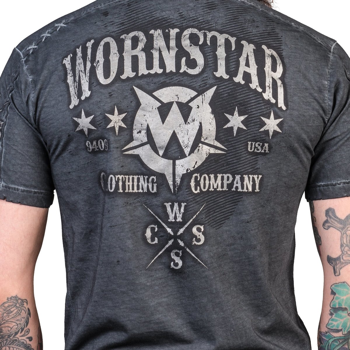 T-shirt Hardcore Uomo - Chop Shop - WORNSTAR - WSTM-CSOW S