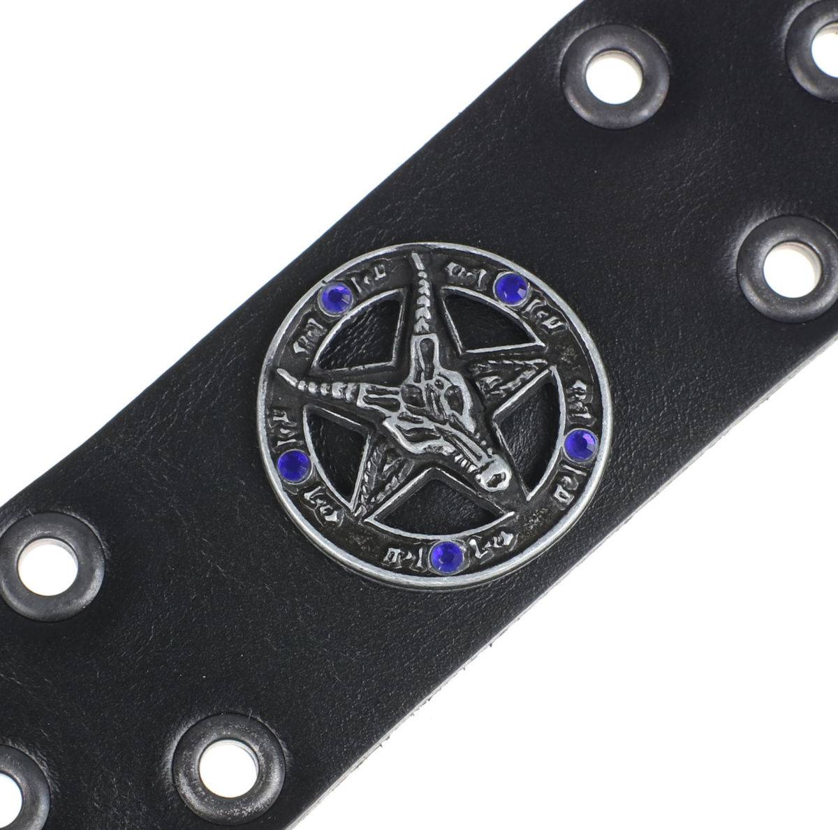 Cintura Baphomet - Black Krystal - Blu 120