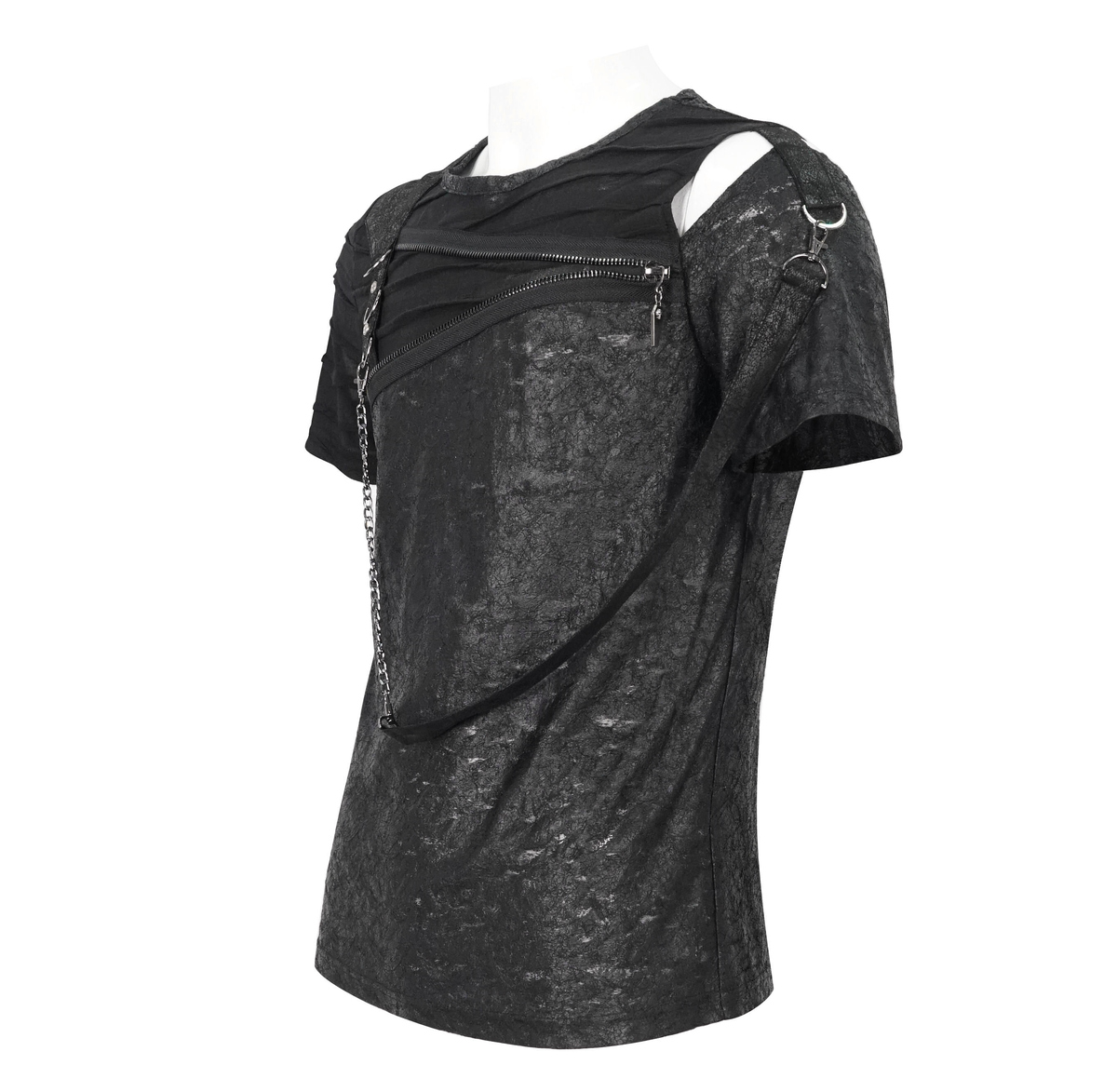 T-shirt Gotica E Punk Uomo - Tattered - DEVIL FASHION - TT249 S